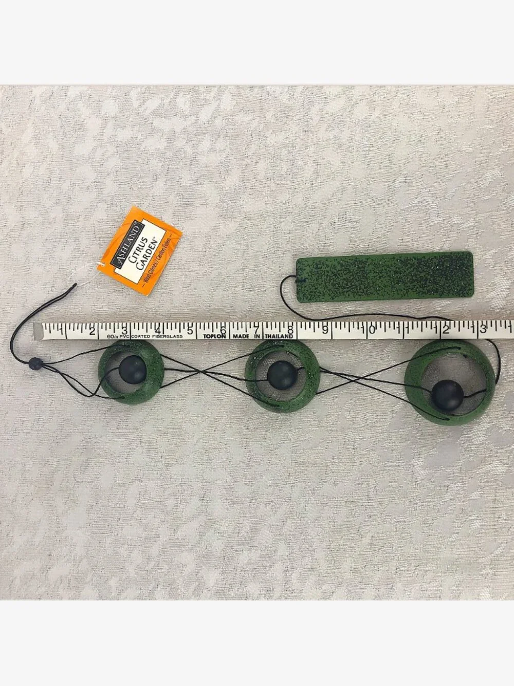 Ashland Citrus Garden Metal Wind Chimes Green & Black Indoor Outdoor NWT - Picture 10 of 10